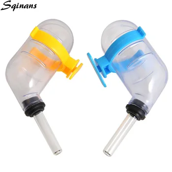 

Sqinans 50ml Pet Water Feeder Plastic Body Glass Nozzle Water Drinking Bottle Dispenser For Hamster Chinchilla Guinea Pig