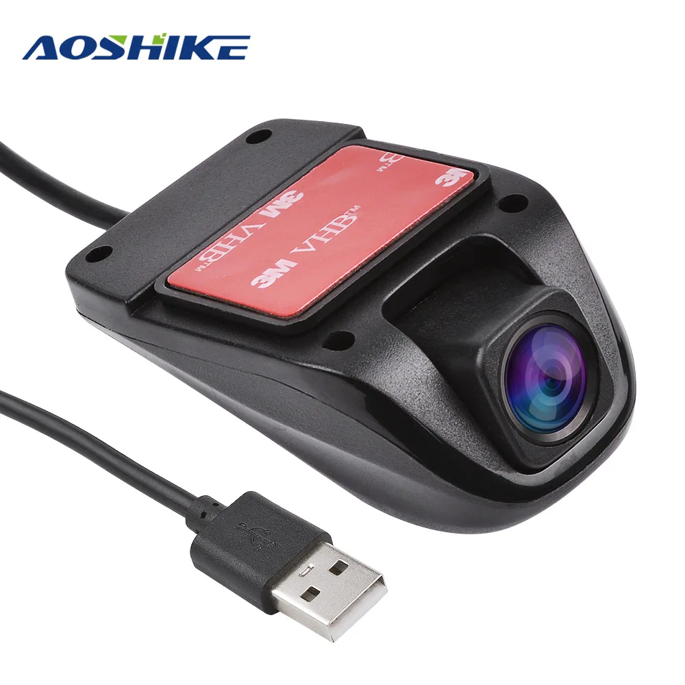 Автомобильный мини-видеорегистратор AOSHIKE USB-файл камера для Android в автомобиле HD 140