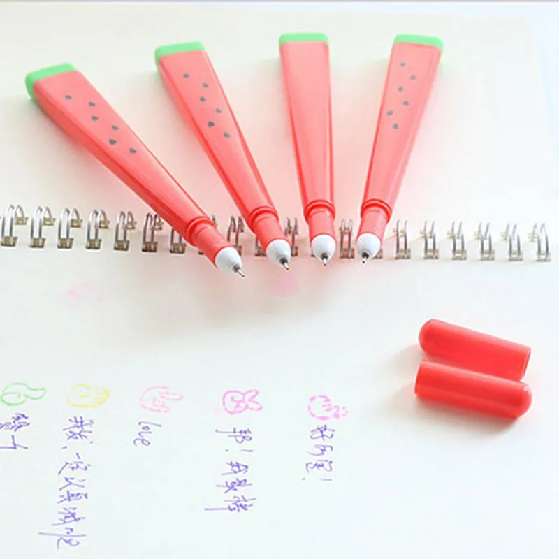 1 шт милые Креативные в мультяшном стиле арбуз ручка для школы офиса набор карандашей Сладкий Kawaii Ручки для письма детей игрушки для