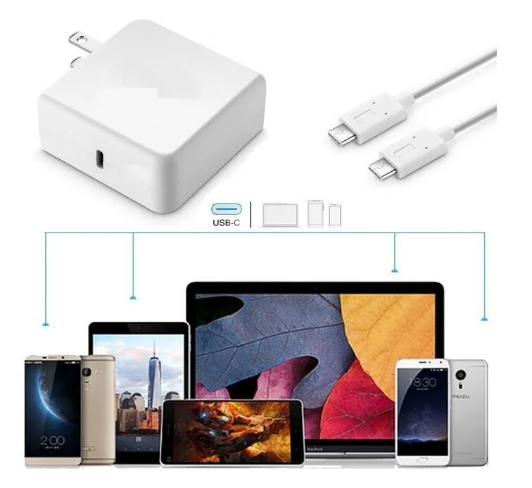65W 20v 15V 9V 5V 3A 3.25A USB Type C Laptop AC adapter For Apple Macbook /Dell/Xiaomi air/Huawei Matebook/HP Spectre/Thinkpad