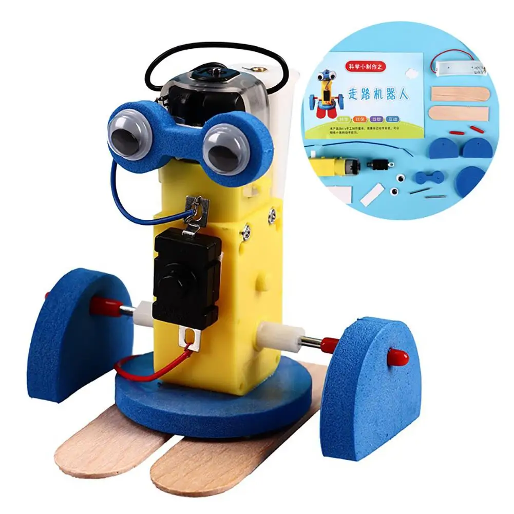 

DIY Handmade Mini Moving Electric Robot Science Experiment Educational Kids Toy