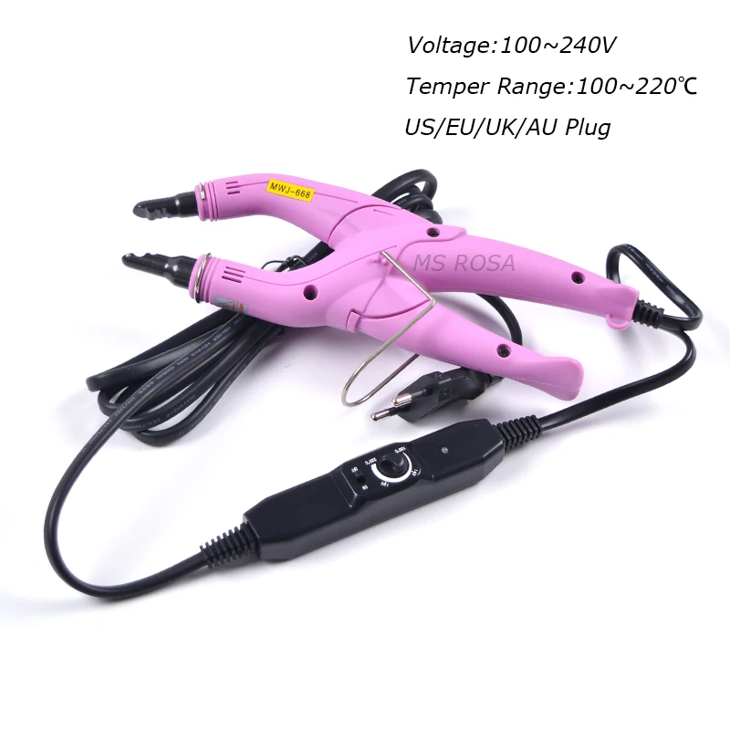 Fusion Hair Extension Tool Plug Fusion Styler Keratin Hair Extension Iron Hair Connector With Temperature