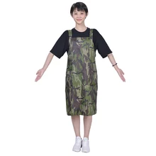 Дропшиппинг камуфляж Парикмахер мыс салон Парикмахерская Стайлинг фартук платье Рабочая Ткань Barberio форма костюм обертывания U1159