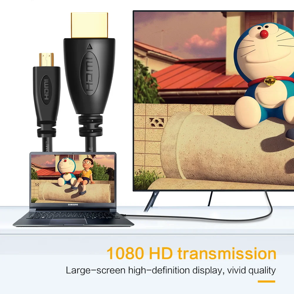 HDMI к Micro HDMI кабель 1080p V1.4 папа-папа видео 0,5 м 1 м 1,5 м 2 м 3 м кабель для HDTV ЖК-проектор камера Micro HDMI шнур