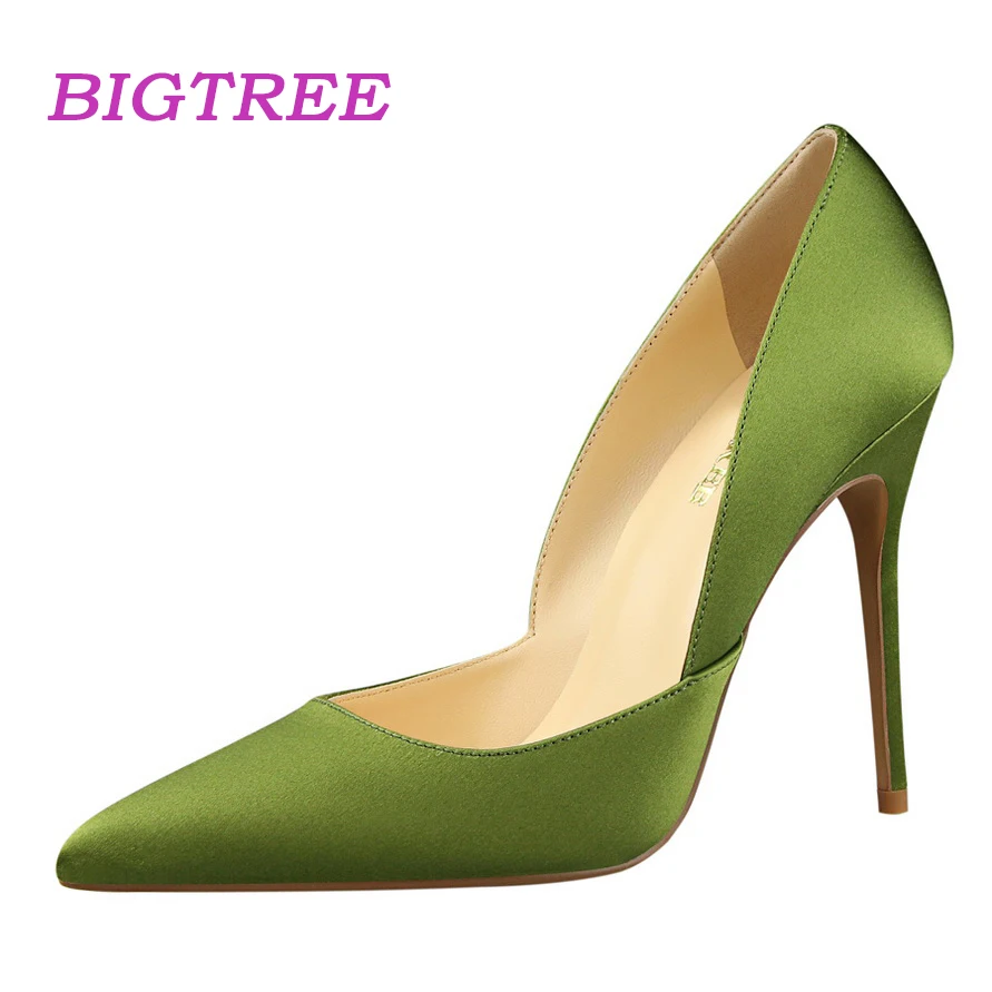 green satin shoes uk