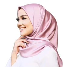 90*90 мусульманский шарф женский чистый цвет благородное полотенце профессиональное платье яркие цвета шелковое полотенце мусульманский тюрбан для женщин