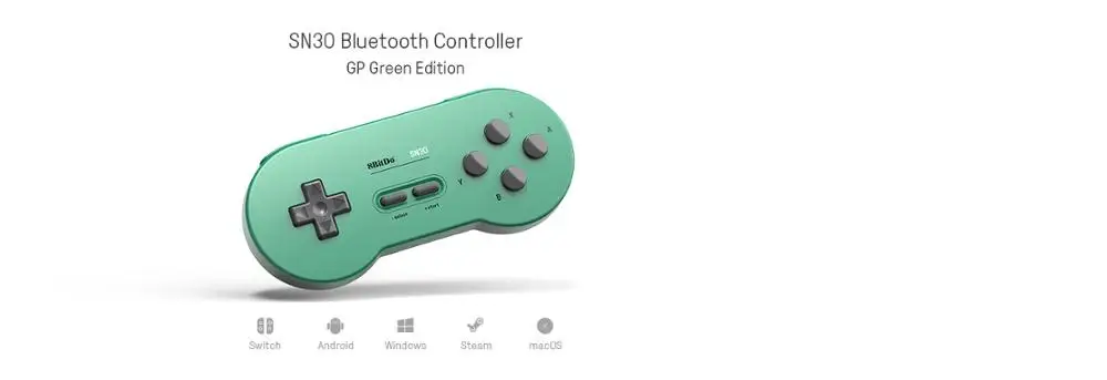 8Bitdo винтажный SN30 GP Edition Bluetooth беспроводной контроллер геймпад для пульта дистанционного управления/Ios/Andorid/MacOS/СТИМ/Windows - Цвет: GP Green Edition