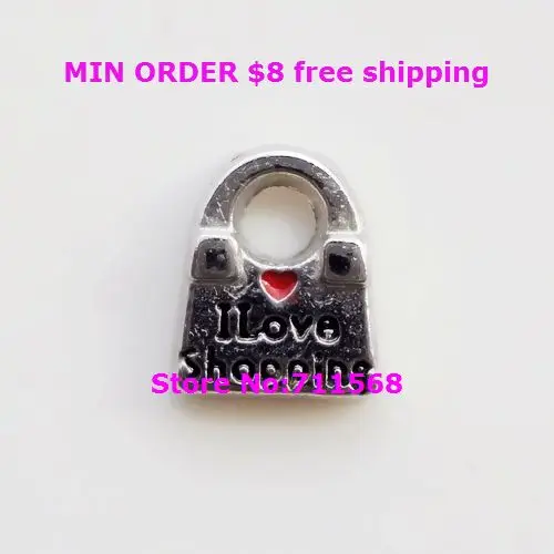 Уникальные антикварные подвески для покупок Я люблю винтажные Love плавающий