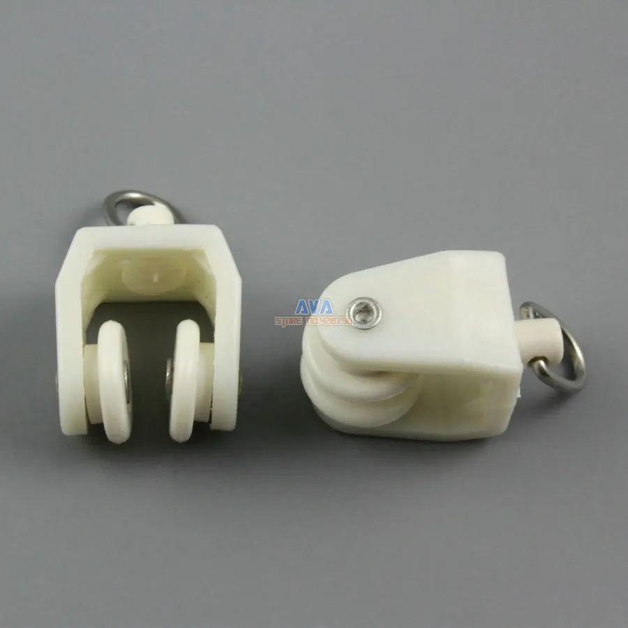 60 Pieces Curtain Track Roller Curtain Track Slide Gliders 18x32mmin