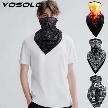 

YOSOLO 1 piece Motorcycle Face Shield Soft Moto Half Mask Motorbike Protective Multifunctional Breathable Quick Drying Face Mask