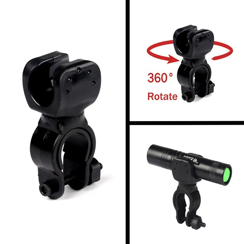 Bicicleta-Bike-Accessories-360-Swivel-Bicycle-Bike-Light-Luces-Led-Bicicleta-LED-Flashlight-Mount-Bracket-Holder