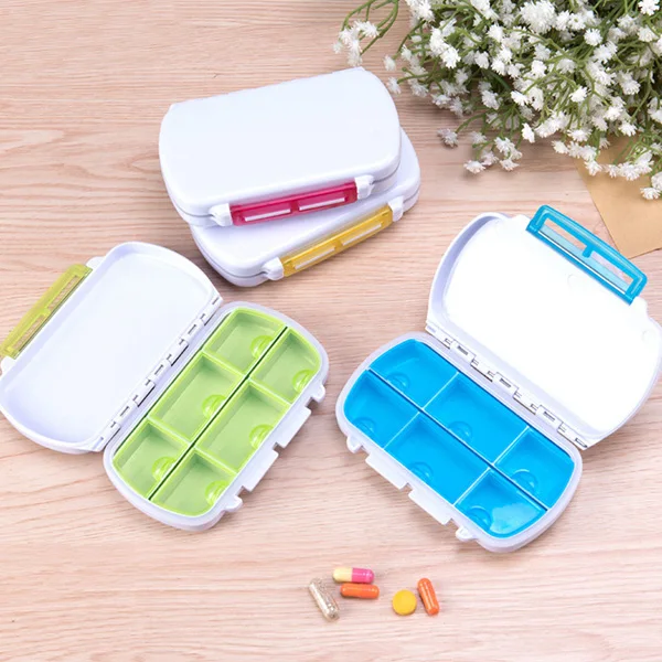 Portable Pill Case Storage Box Vitamin Divider 6 Compartments Container Travel Medicine Organizer Promotion Price | Красота и