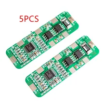 5 шт. 4A-5A PCB BMS Защитная плата для 4 упаковок 18650 литий-ионный элемент литиевой батареи 4S