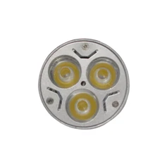 100 шт./лот 3x1 Вт 3 Вт MR16 Светодиодный прожектор DC12V пятно лампы Pure/теплый белый