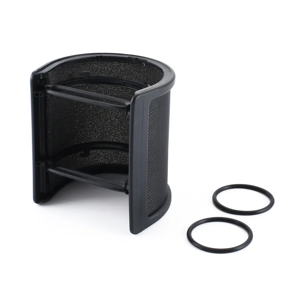 

Dual Layer Recording Microphone Filter Mask Metal Mesh Shield Microphone Windscreen for Vocal Recording Youtube