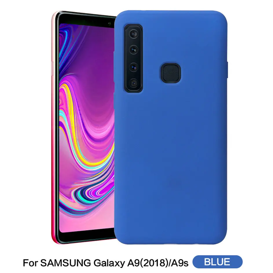 Для Sumsung Galaxy A6 A6Plus A9 A7 2018 Чехол Премиум твердый Силиконовый ТПУ мягкий удобный A750