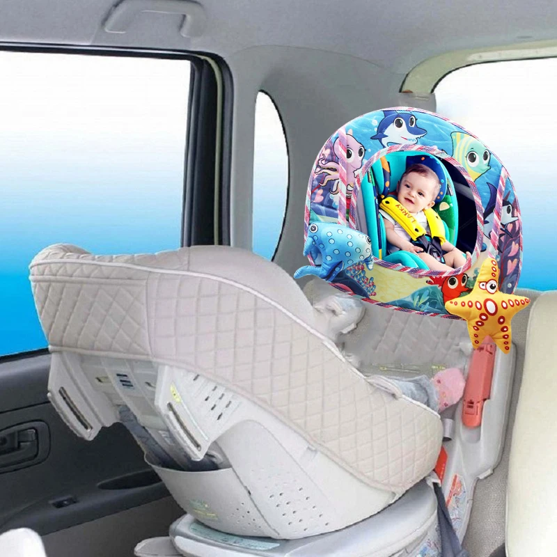 Детские Задние Зеркала для наблюдения, безопасное автомобильное заднее сиденье, детское легкое зеркало для просмотра, регулируемый полезный милый монитор для младенцев, для детей ясельного возраста
