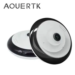 AOUERTK 360 градусов Двусторонняя аудио панорамная Wi-Fi 1.3MP день и ночь Беспроводная интеллектуальная ip-камера поддержка 128g приложение YOOSEE