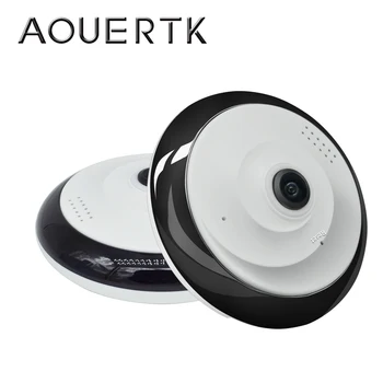 

AOUERTK 360 Degree Two way audio Panoramic WI-FI 1.3MP Day and Night Wireless Smart IP Camera support 128g APP YOOSEE