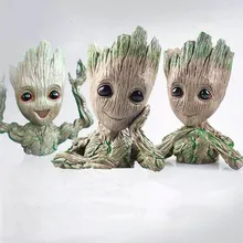 Cheap PVC Baby Groot Flowerpot Flower Pot Planter Figurines Tree Man Cute Model Toy Pen Pot Garden Planter Flower Pot Gift for Kids Cheap PVC Baby Groot Flowerpot Flower Pot Planter Figurines Tree Man Cute Model Toy Pen Pot Garden Planter Flower Pot Gift for Kids