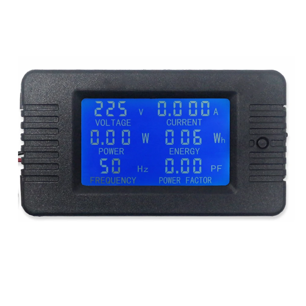 

100A AC 80-260V Digital Voltmeter Ammeter Power Energy Voltage Current Meter 6 in 1 Volt Amp Charger Tester Detector Monitor