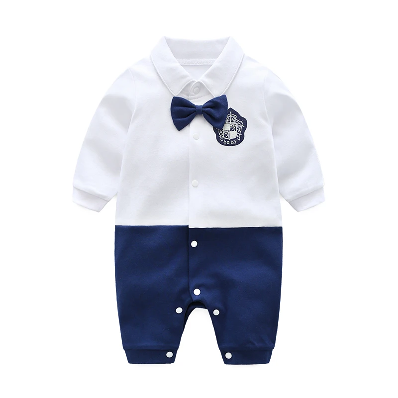 

2019 New Children pajamas baby rompers newborn baby clothes long sleeve underwear cotton costume boys Spring rompers Boys Costum