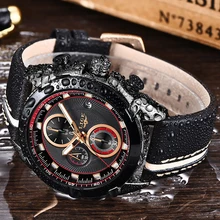 2019 LIGE Men Watch Fashion Business Leather Top Brand Luxury Quartz Watch Men Military Sport Waterproof Clock Relogio Masculino