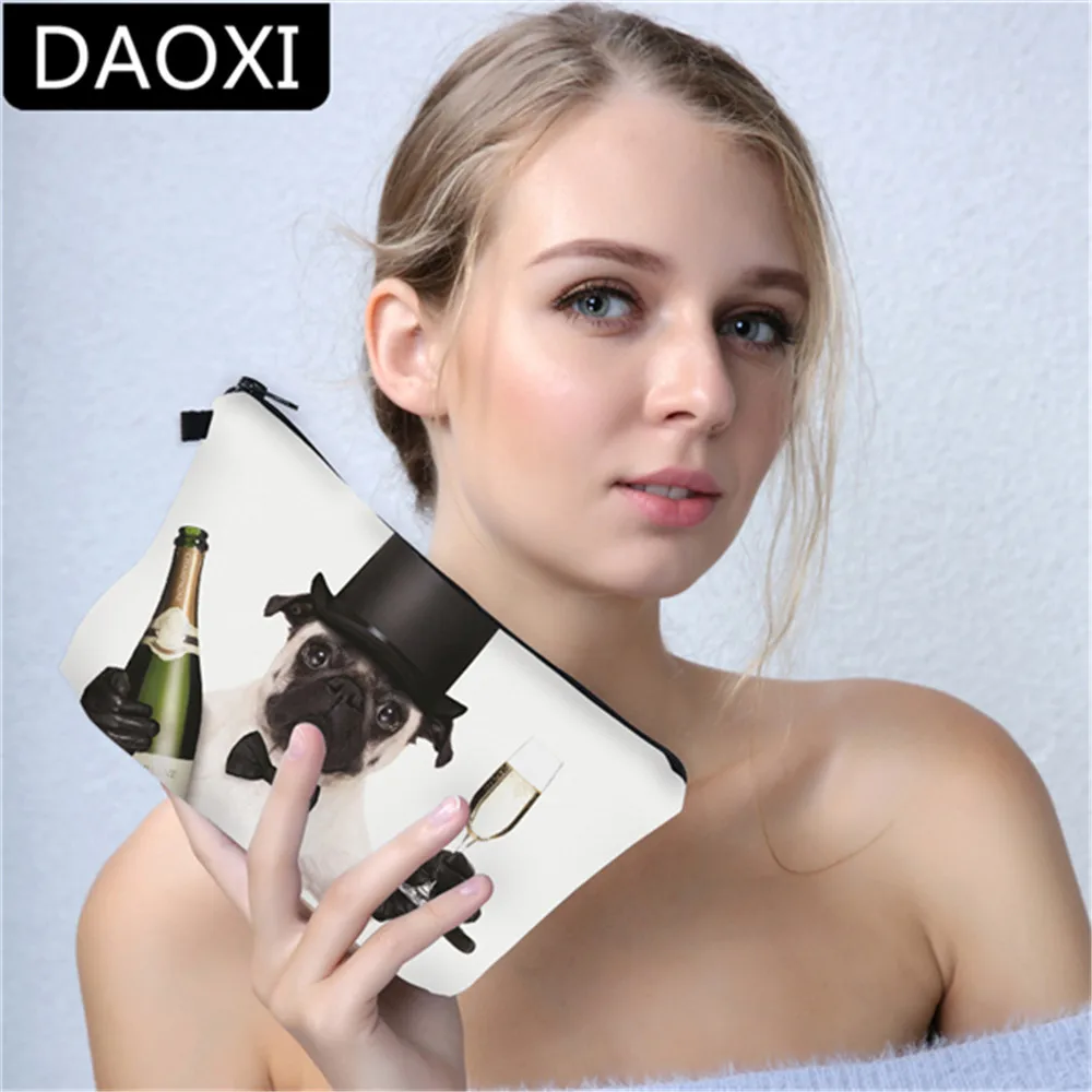 Daoxi 3d الطباعة لطيف الكلب حقائب التجميل DX50904 Daoxi 3d الطباعة لطيف الكلب حقائب التجميل DX50904