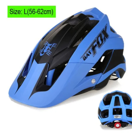 BATFOX Cycling Helmet Road Mountain Cycle Helmet Integrally-molded MTB Bike Helmet Ultralight Bicycle Helmet Casco Ciclismo - Цвет: 659
