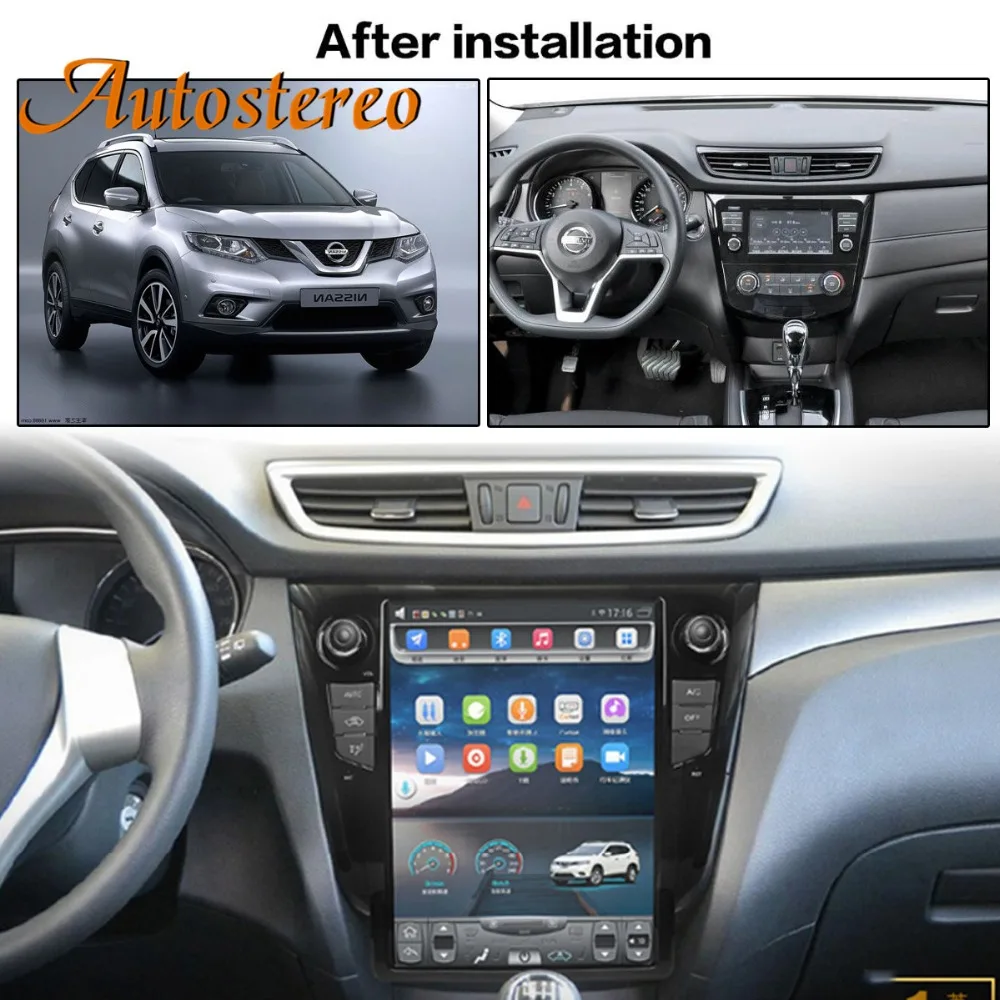 Clearance Android 9.0 Tesla style Car GPS navigation headunit For Nissan X-TRAIL/Qashqai/Rouge 2013+ radio tape recorder Multimedia player 1