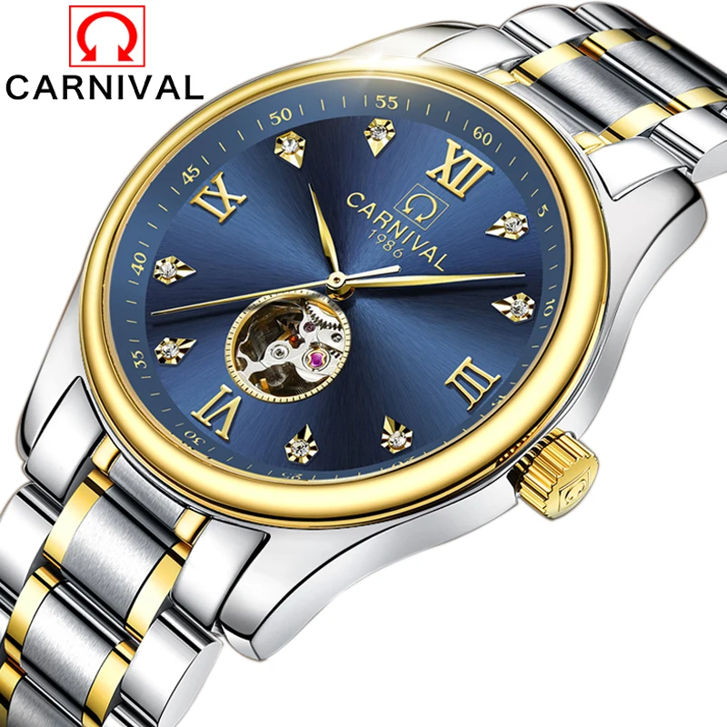 

Automatic Mechanical Watch Men Luxury Brand Mens Watches Sapphire Blue clock Full steel Luminous Waterproof relogio masculino