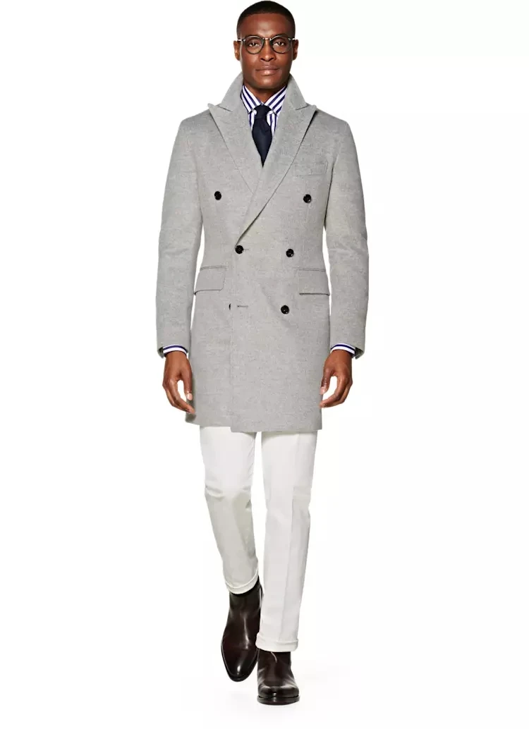 light grey topcoat