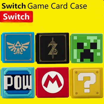 

6 Colors Premium Game Card Storage 12 game card Case Game card Protective Cover Cases For Nintend Switch Gaming Accessories