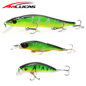 

Amlucas Cheap pesca Minnow Fishing Lure 3 Model Artificial Hard Bait Crankbait Fishing Tackle Swimbait Fish Carp Fishing