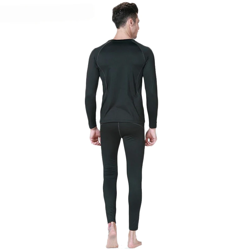 SAGUARO 2018 Winter Thermal Underwear for Men Hot Dry Technology Stretch Men's Thermo Underwear Sets Male Warm Long Johns