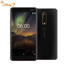 Nokia 6 2018 Second generation 2th TA-1054 4G  64G Android 7 Snapdragon 630 Octa core 5.5'' FHD 16.0MP 3000mAh Mobile phone