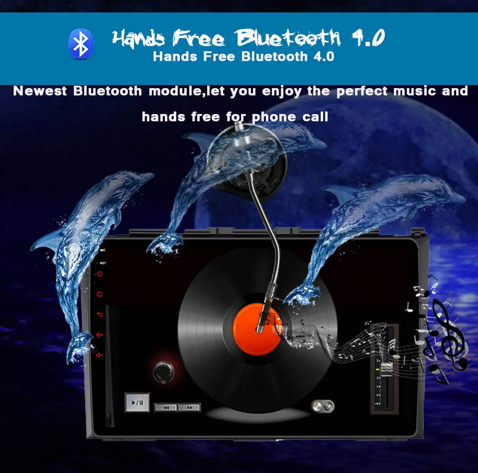 Perfect Octa core 1024*600 Android 9.0 HD Car DVD Player Radio For Honda CRV 2007 2008 2009 2010 2011 3/4G WIFI GPS Navigation Head Unit 7