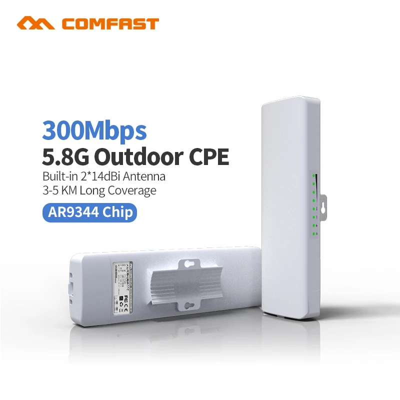 Prix pour COMFAST CF-E312A Sans Fil en plein air routeur 300 Mbps 802.11AC 5.8G WIFI Répéteur 48 V POE puissance 16 Flash WiFi Accès Point CPE pont Prix pour COMFAST CF-E312A Sans Fil en plein air routeur 300 Mbps 802.11AC 5.8G WIFI Répéteur 48 V POE puissance 16 Flash WiFi Accès Point CPE pont
