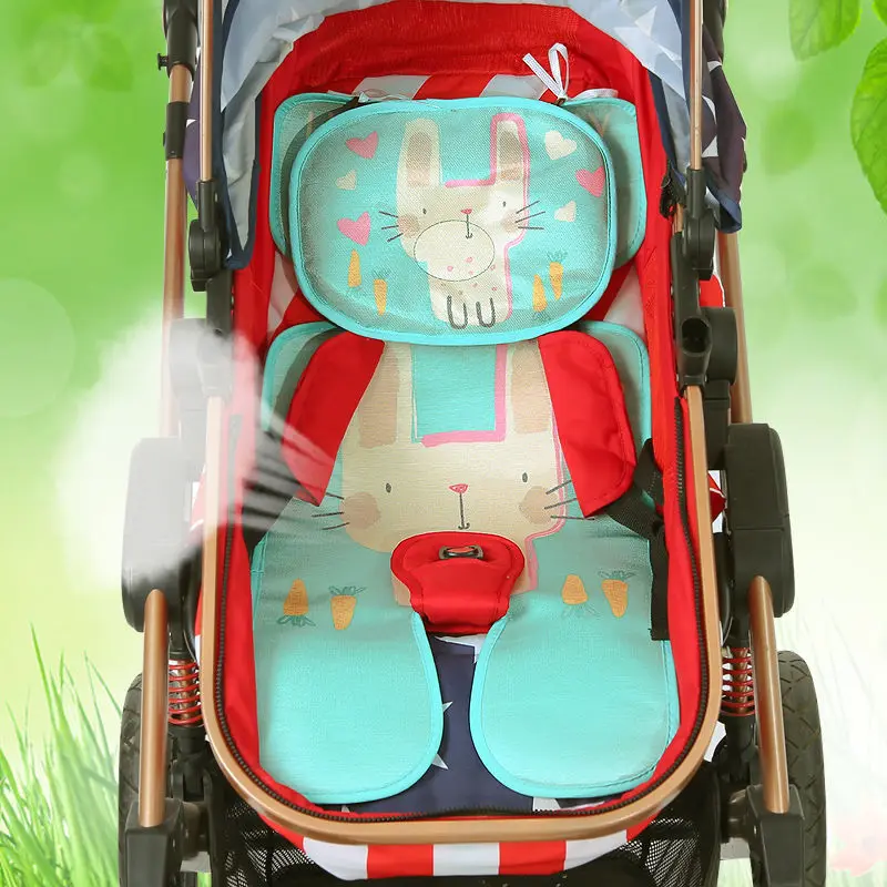 

Baby Carriage Seat Pad With Pillow Newborns Kids Stroller Pad Cushion Pushchair Mat Summer Baby Stroller Accessories 6 Colors