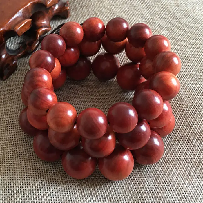 

15mm/18mm/20mm China Natural RAJA KAYU Wood Prayer Beads Beaded Bracelet A45