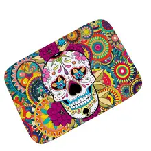 Скандинавский фланелевый кухонный Придверный коврик Хэллоуин Череп ковер с рисунком спальня ковер Тыква декоративные коврики для лестницы домашний декор ремесла коврик