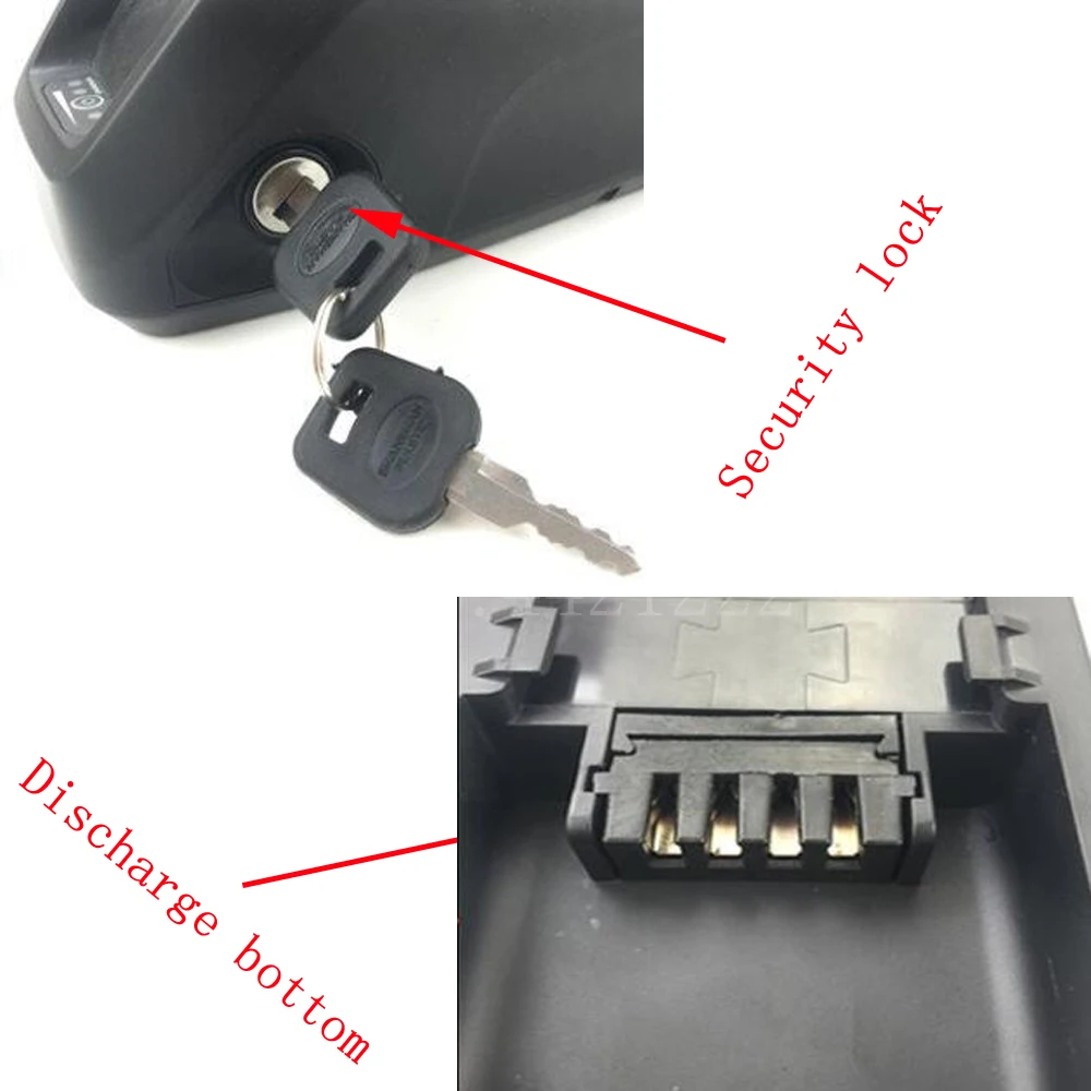 Excellent US EU No Tax 48V 9AH hai long Lithium Battery 48V 500W e bike Down Tube Lithium ion Battery with 2A charger 6