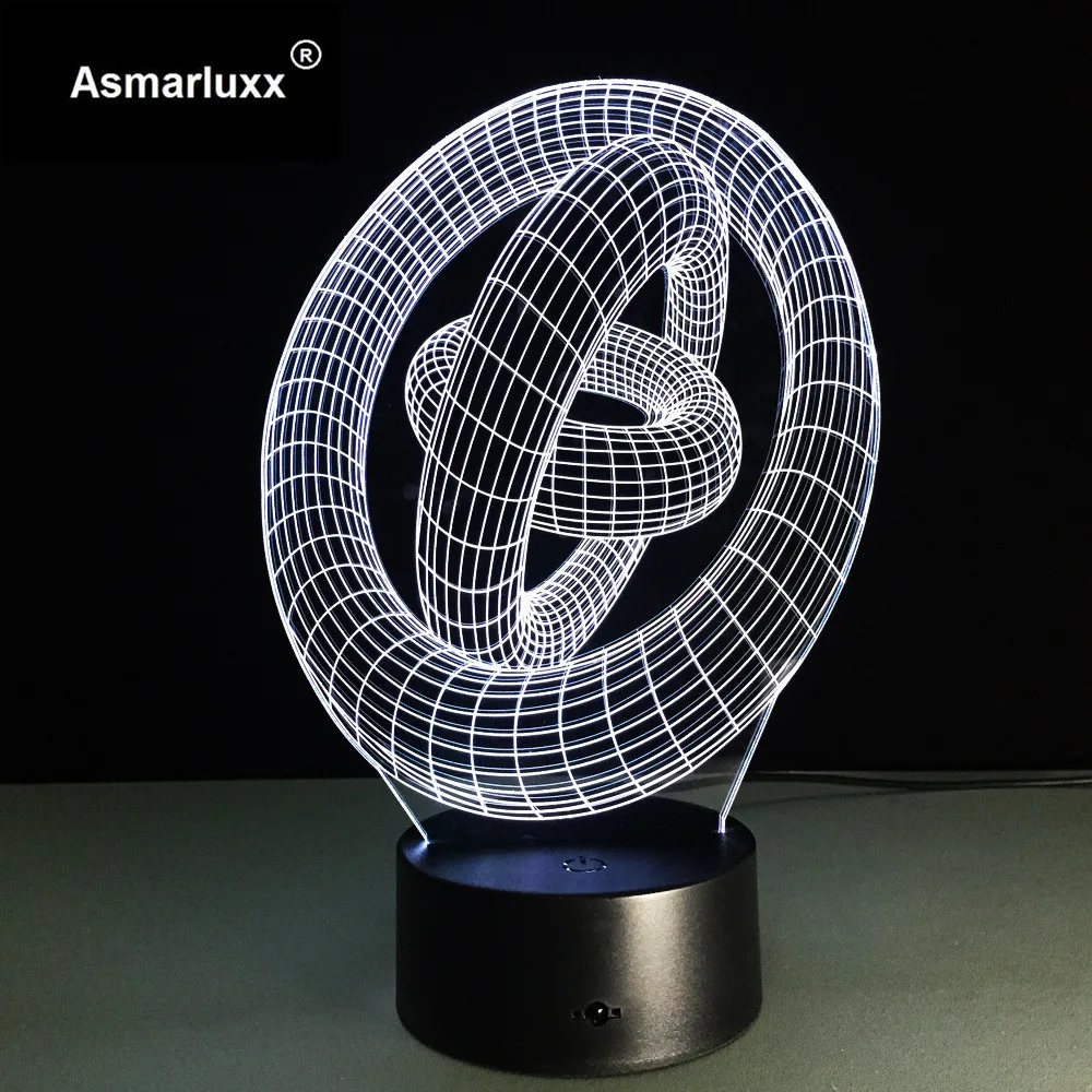 Asmarluxx Ring in ring 3d led lamp0001