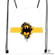 Custom batman_parede_ Drawstring Backpack Bag Cute Daypack Kids Satchel (Black Back) 31x40cm#180612-02-31