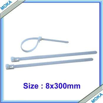 

Free shipping 250pcs Self-locking nylon cable ties 8*300mm
