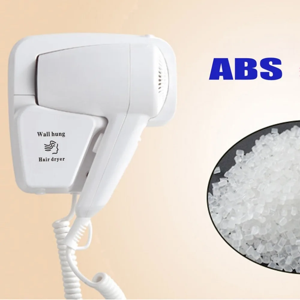 Electric Hair Dryer Wall Mounted Hotel Bathroom Waterproof Hair Dryers Dry Skin Household Wall
