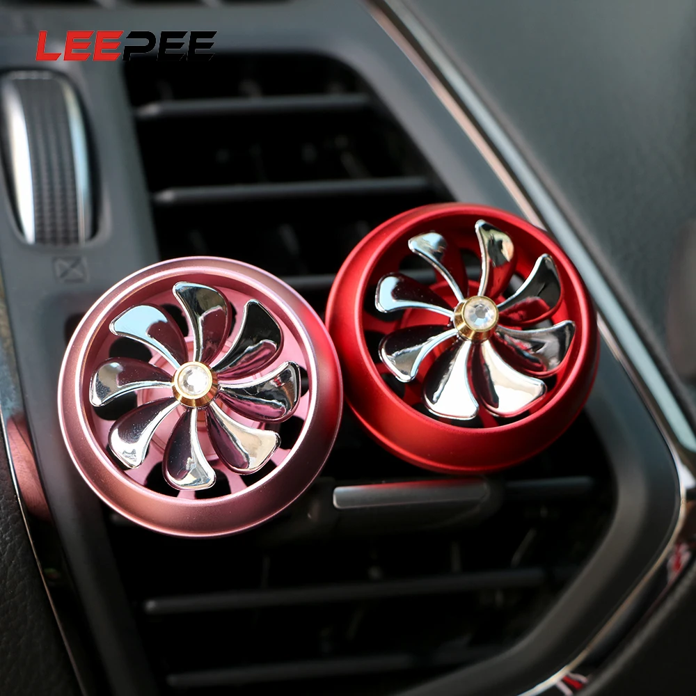 

LEEPEE Air Force 8 Car Air Freshener Screw Propeller Aroma Diffuser Ornament Automotive Creative Outlet Vent Clip Perfumes