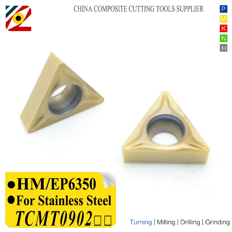 

EDGEV CNC ISO Carbide Insert TCMT090202/04 Lathe Cutter Turning Tools Indexable Cutting Tools Machining Stainless Steel M