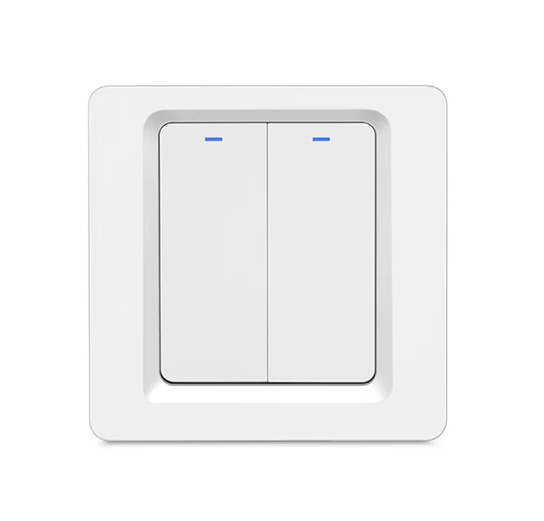 EU 2gang ЕС Wifi переключатель умный Переключатель 220 в умный дом удаленный беспроводной выключатель света модуль работает Alexa Google Home Tuya Smart Life - Комплект: EU 2gang