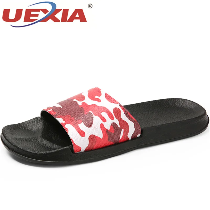 

UEXIA Summer Unisex Flip Flops Slippers Women Soft Comfortable Bottom Light Bathroom Shoe Slides Black White Beach Home Slippers